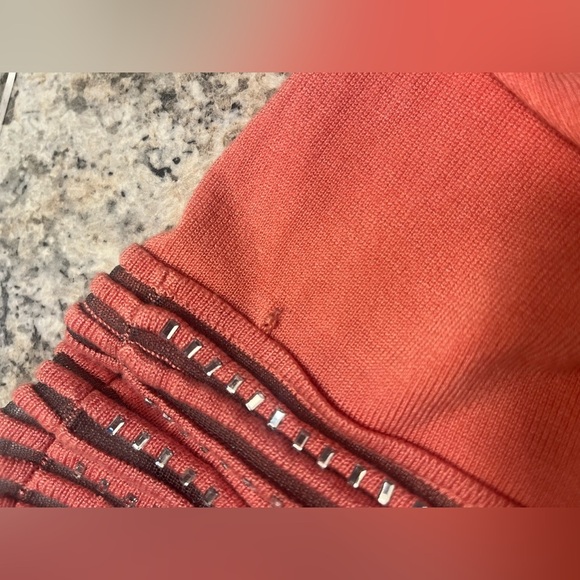 Boston Proper Embellished Glass Pink Sweater Size XL - Picture 11 of 11